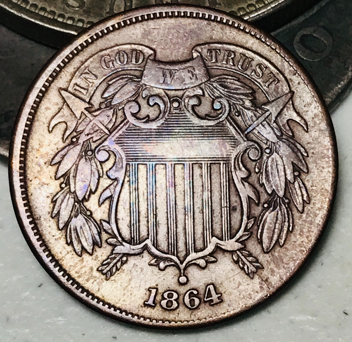 1864 Two Cents Coin