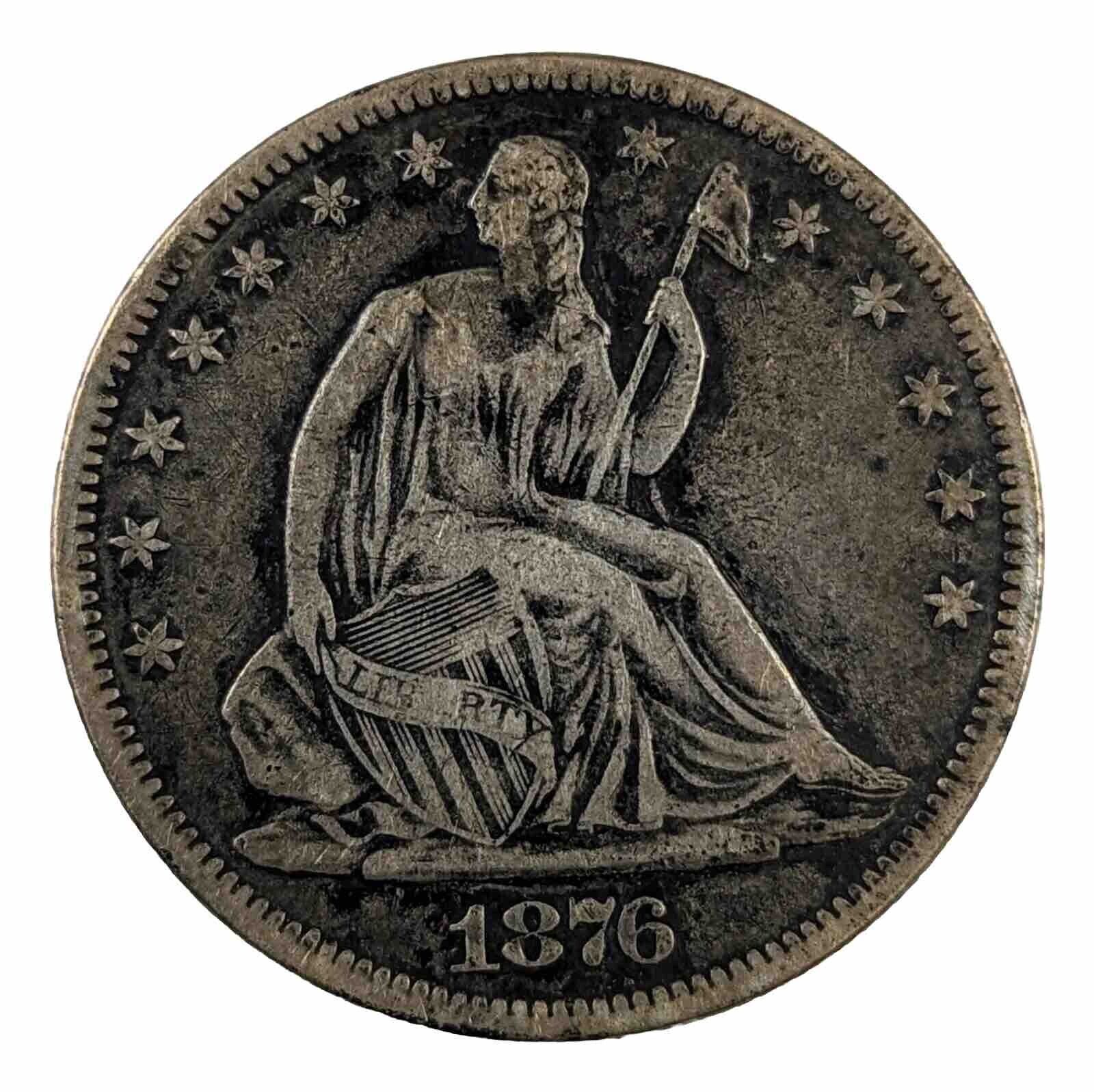 1876 Liberty Seated Half Dollar